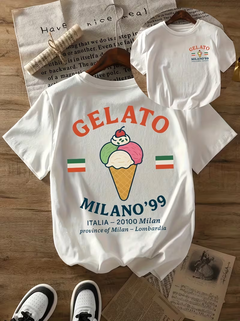 Street Fashion Milano - GELATO MILANO '99 Print T-shirt Women's
