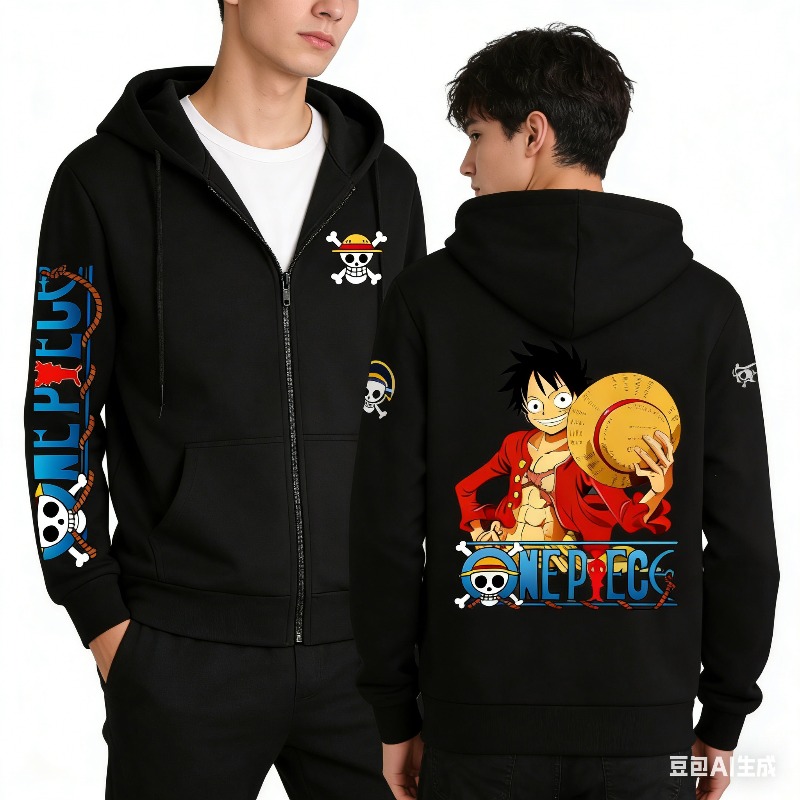Graphic Hoodie Streetwear - 2026 Spring Anime Zip Up Pullover