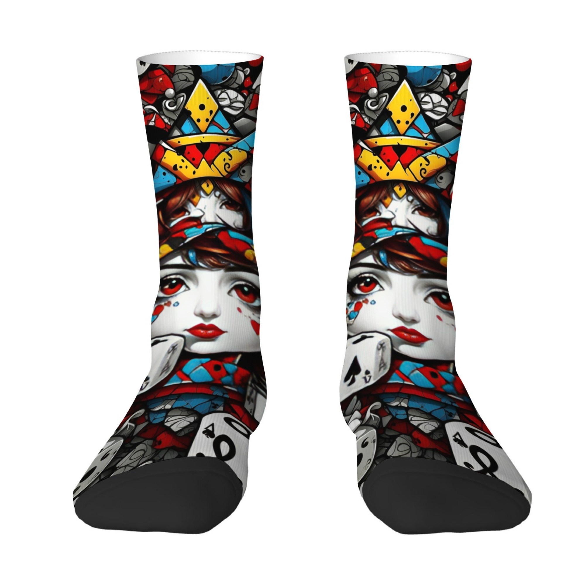 Quirky Street Fashion - Quirky and Unique Poker-themed Girl Print