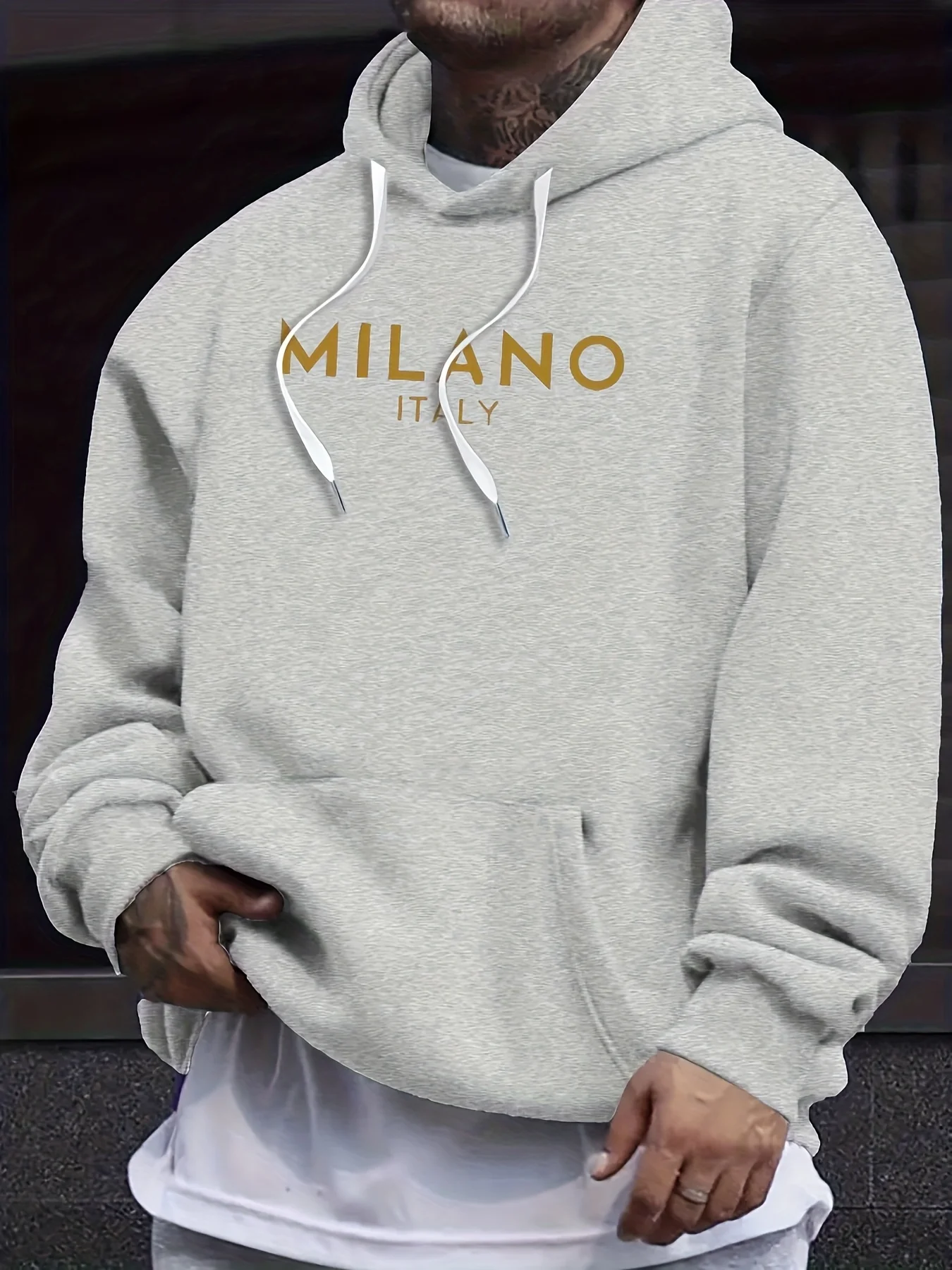 Autumn and winter hooded sweat - Street Fashion Milano ulasan dan harga