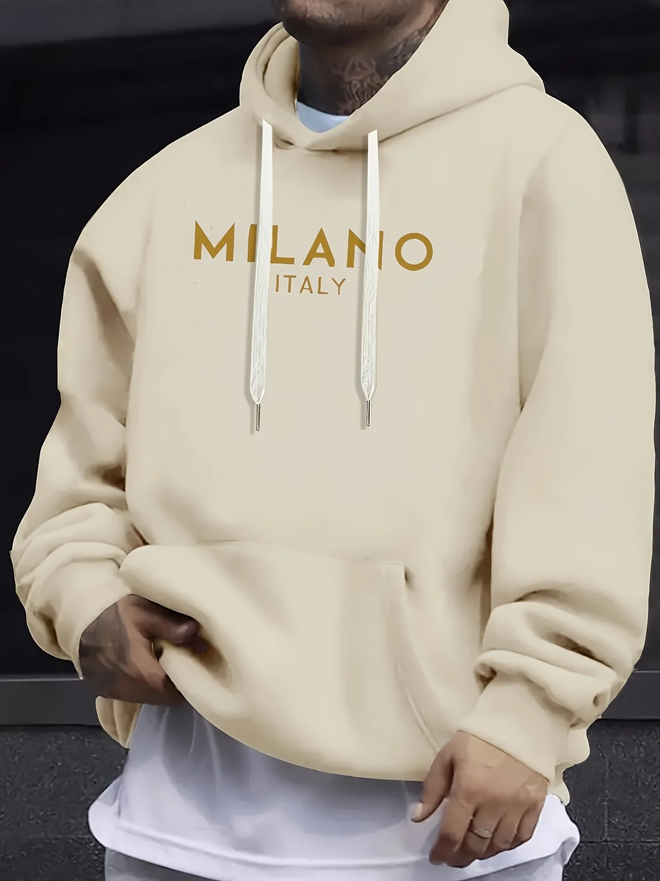 Autumn and winter hooded sweat - Street Fashion Milano ulasan dan harga