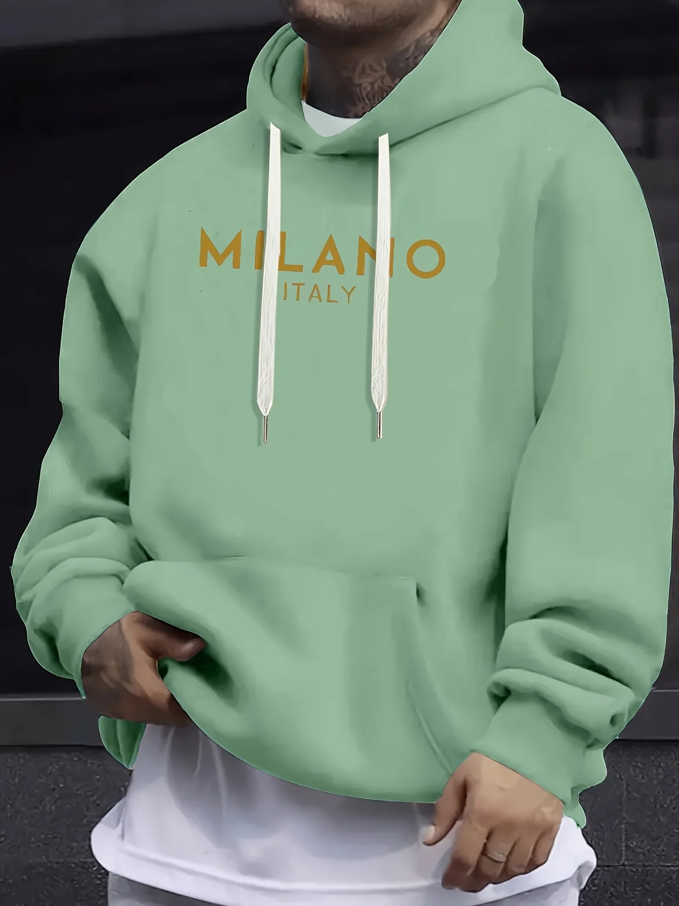 Autumn and winter hooded sweat - Street Fashion Milano ulasan dan harga