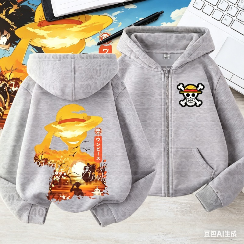 Unisex One Piece Luffy Hoodie  - Graphic Hoodie Streetwear ulasan dan harga