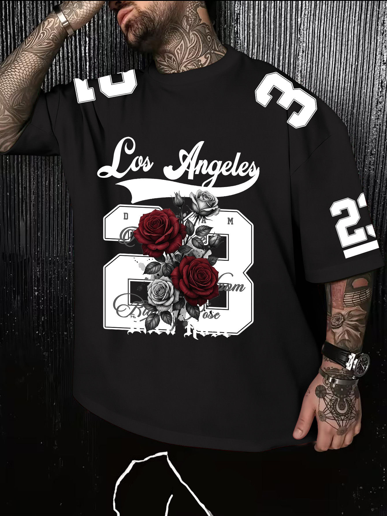 Men's American Retro Los Angel - Street Fashion Los Angeles ulasan dan harga