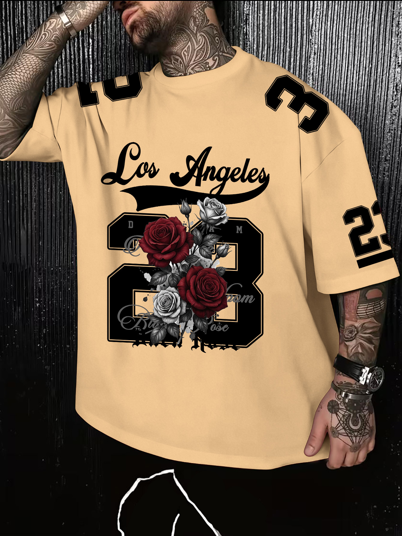 Men's American Retro Los Angel - Street Fashion Los Angeles ulasan dan harga
