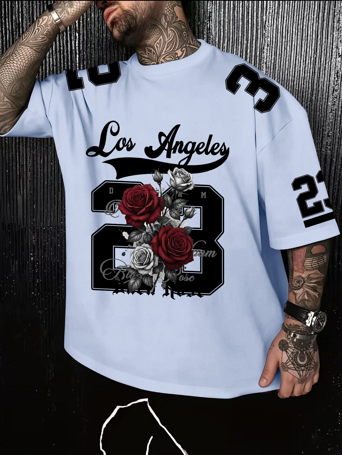 Men's American Retro Los Angel - Street Fashion Los Angeles ulasan dan harga
