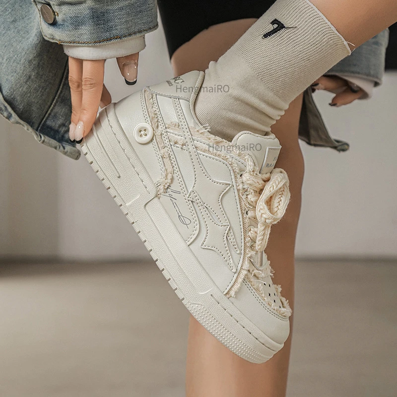 Women Sneakers Man Retro Star  - Street Fashion Couple ulasan dan harga