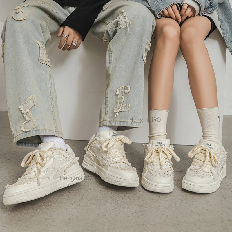 Women Sneakers Man Retro Star  - Street Fashion Couple ulasan dan harga