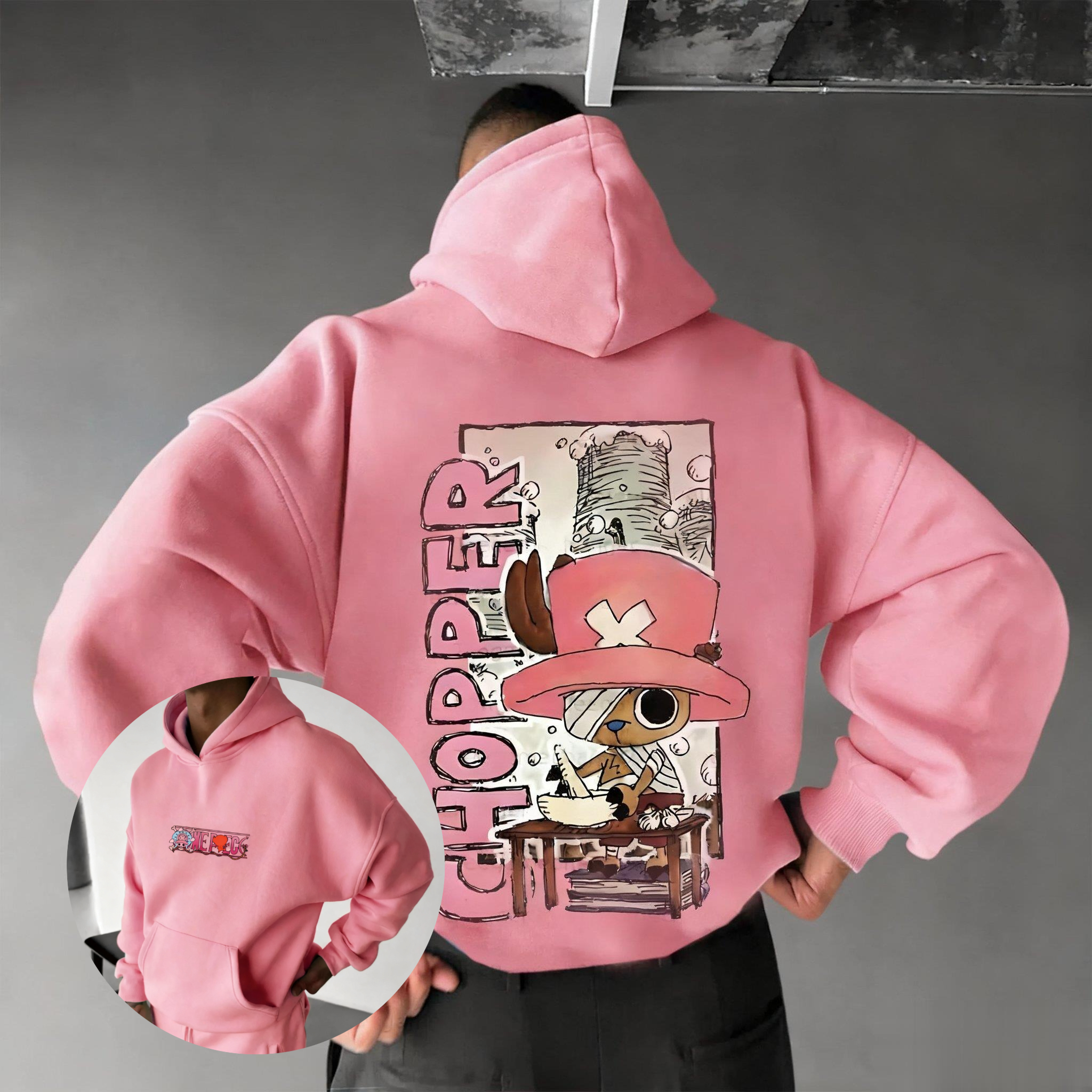 One Piece Chopper Graphic Pull - Graphic Hoodie Streetwear ulasan dan harga