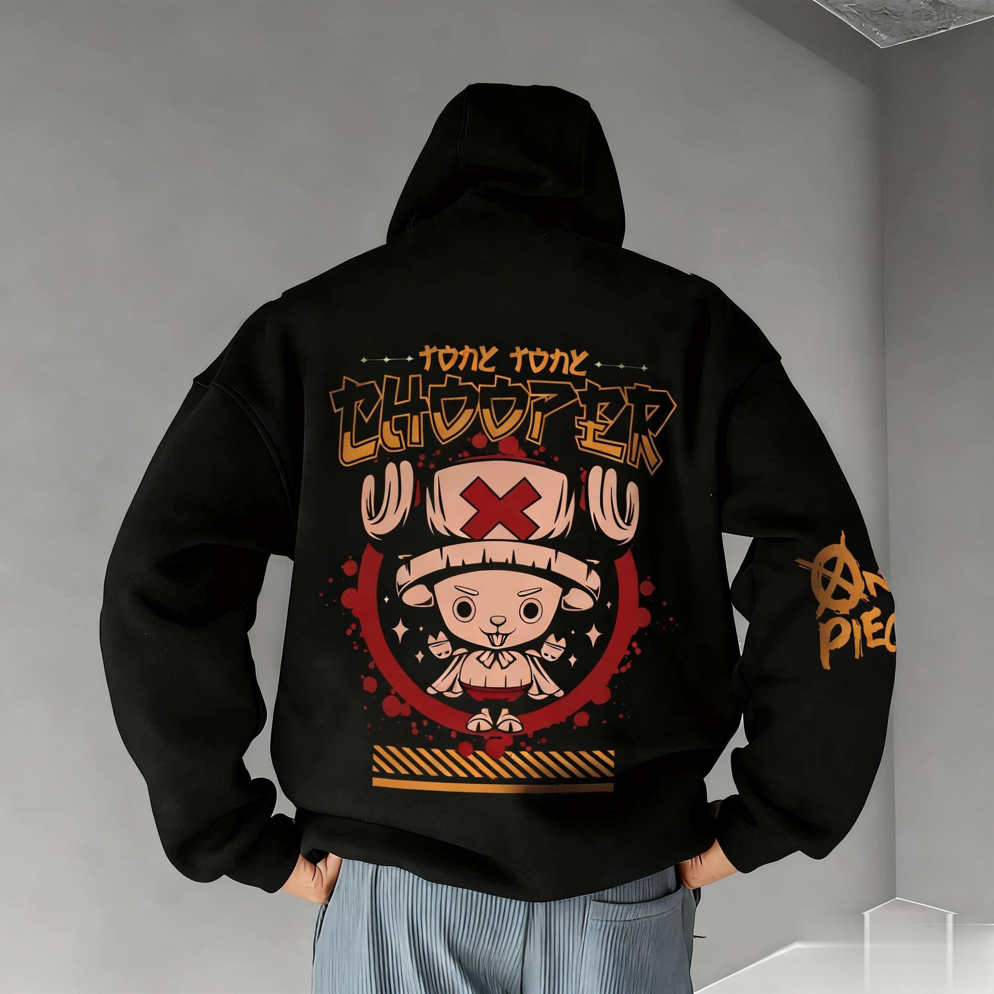 One Piece Chopper Graphic Pull - Graphic Hoodie Streetwear ulasan dan harga