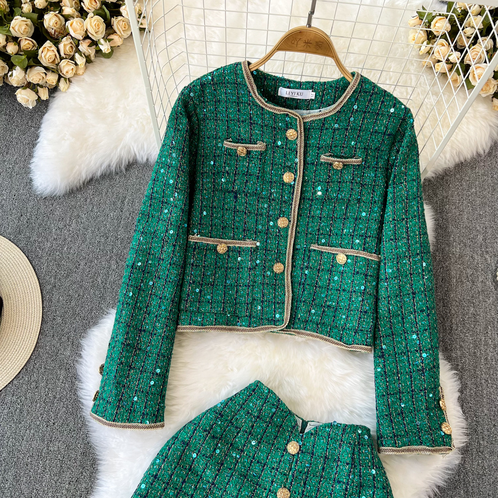 Autumn Winter Lady Two Piece O - Street Fashion Jacket ulasan dan harga