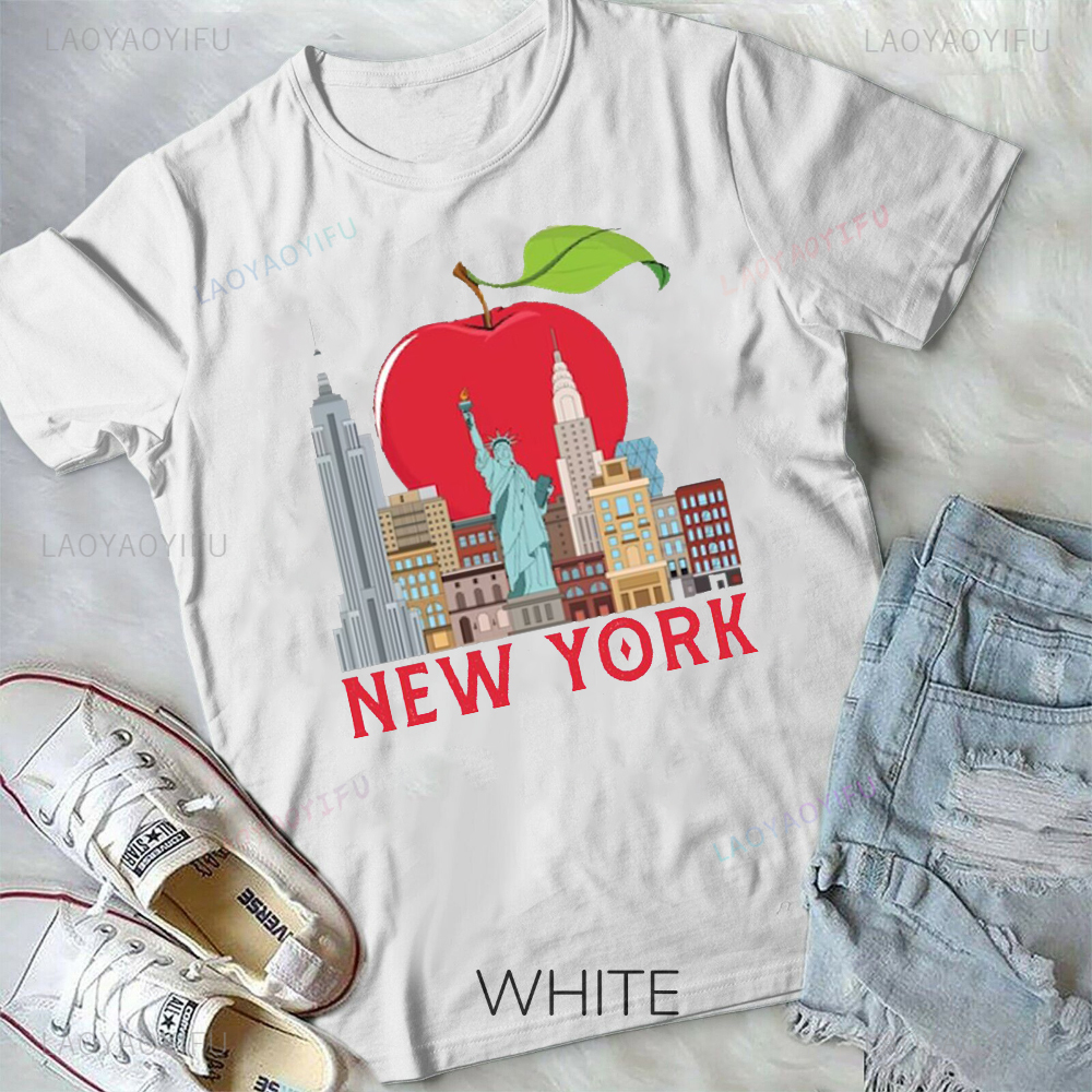 New York Printed T-shirt Capit - Street Fashion In New York ulasan dan harga