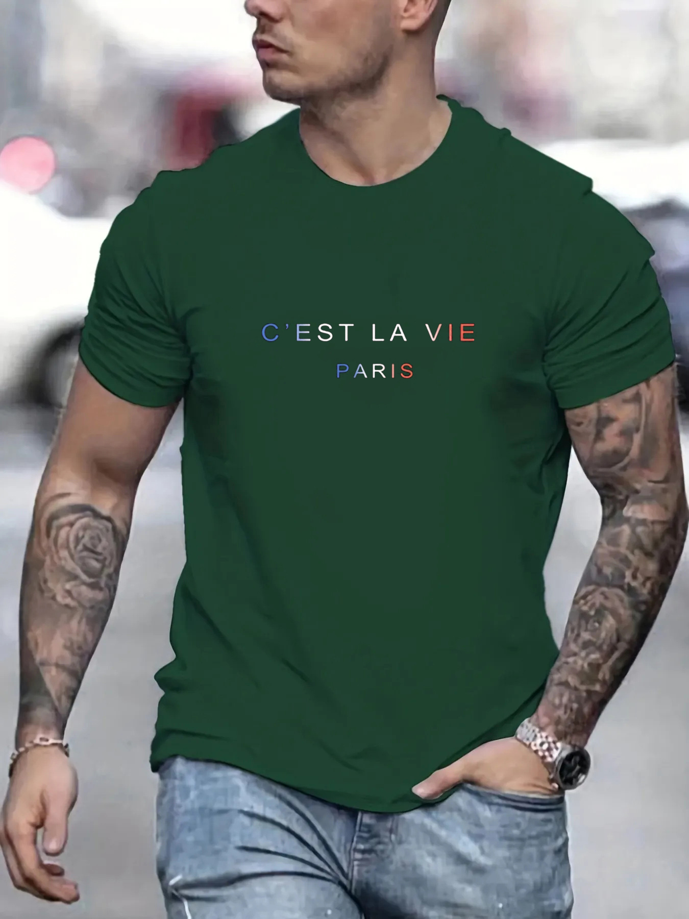 Men's summer 100% pure cotton  - Street Fashion In Paris ulasan dan harga
