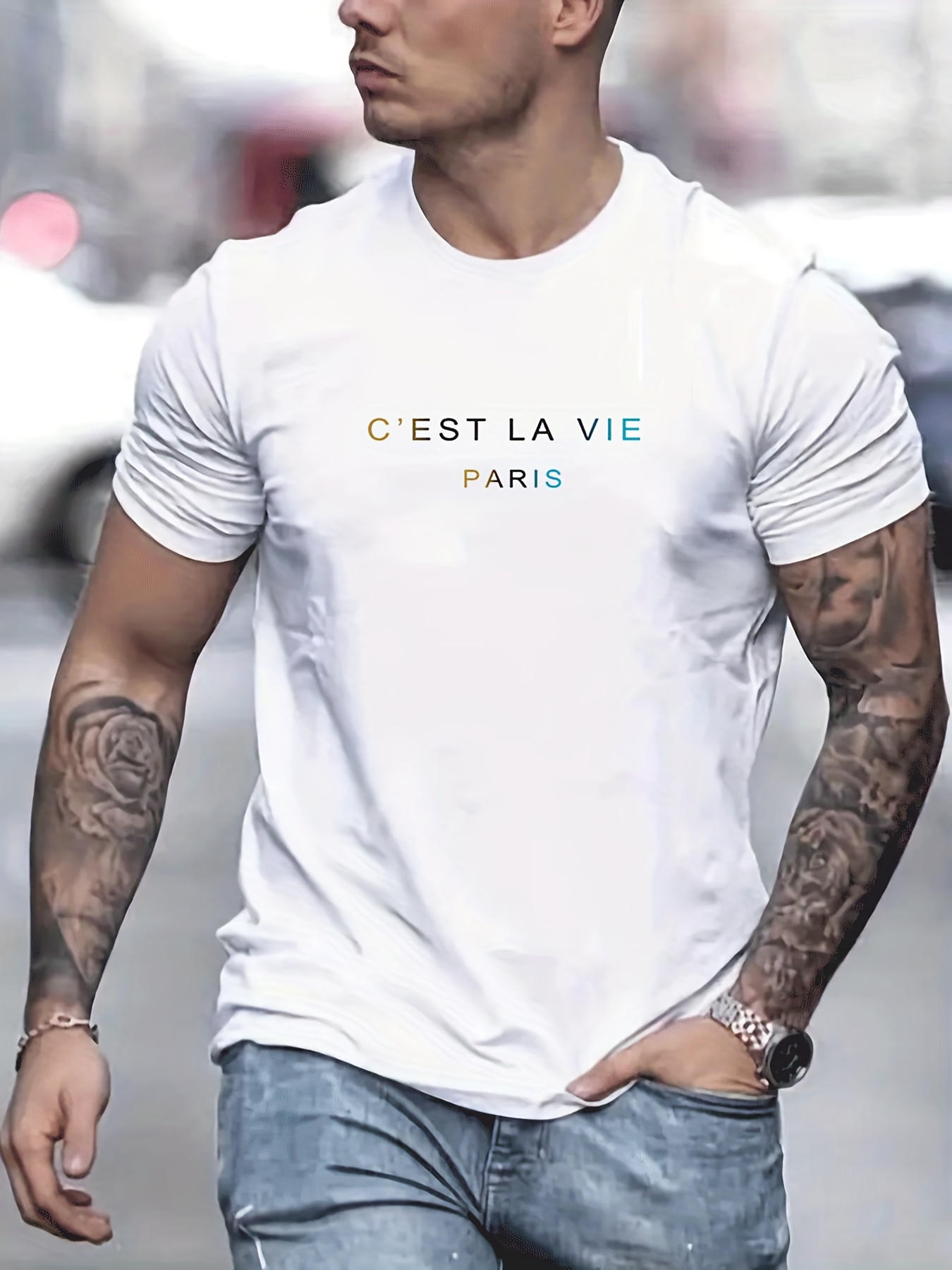 Men's summer 100% pure cotton  - Street Fashion In Paris ulasan dan harga