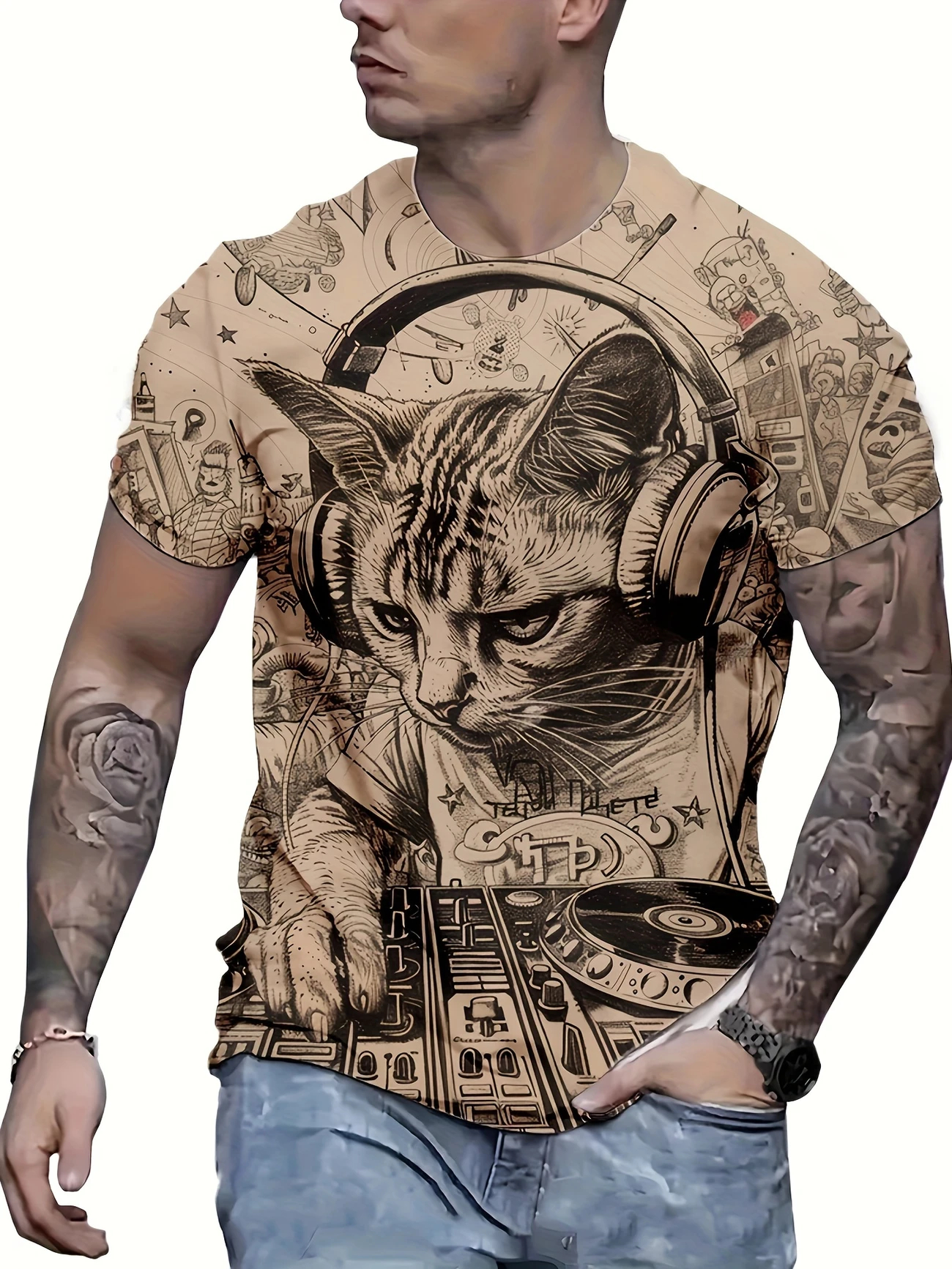 Fun Quirky Abstract Art 3D Pri - Quirky Street Fashion ulasan dan harga