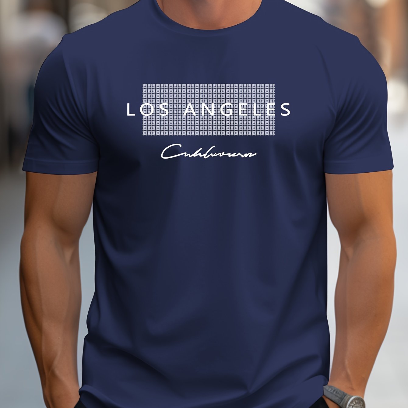Los Angeles Pattern 3D Print   - Street Fashion Los Angeles ulasan dan harga