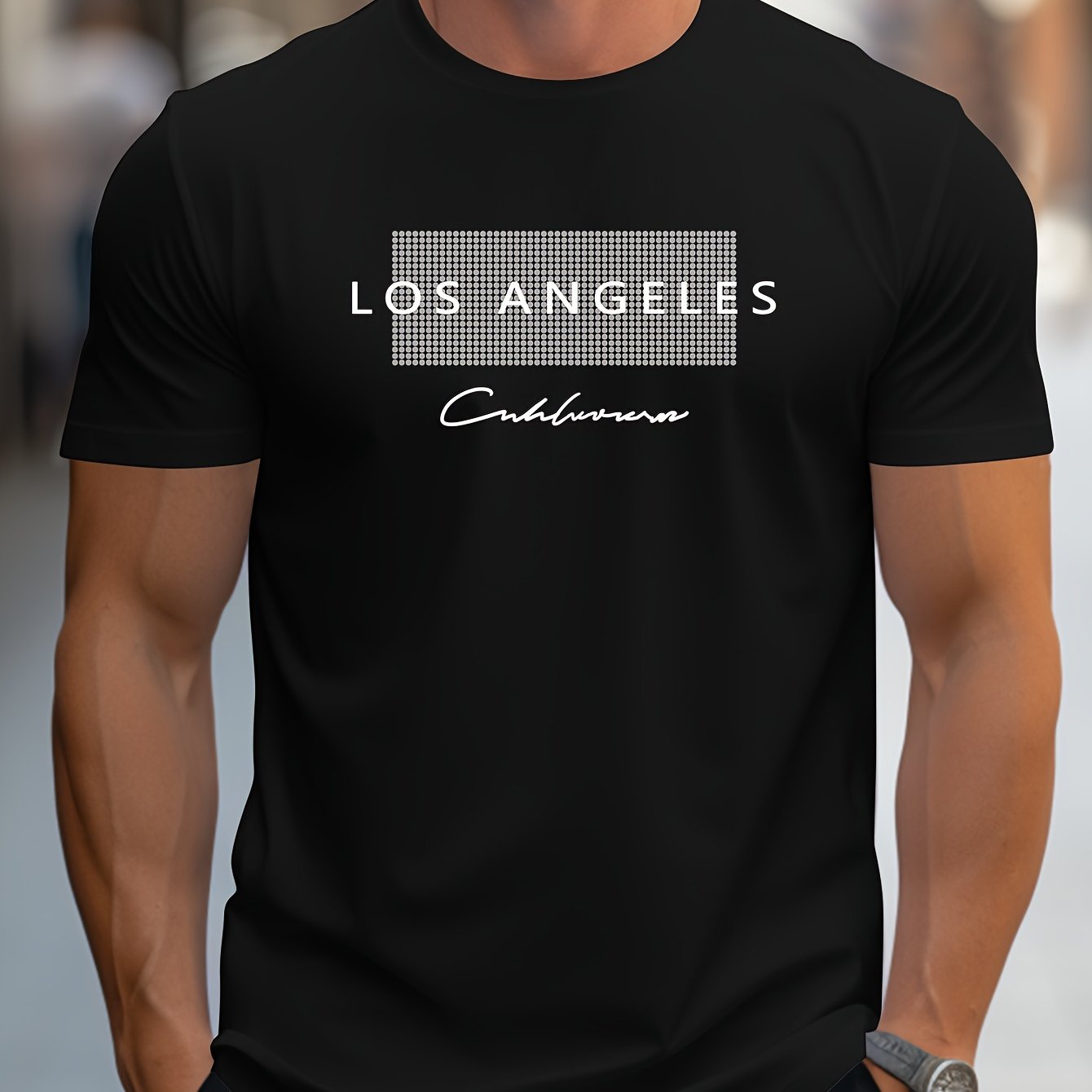 Los Angeles Pattern 3D Print   - Street Fashion Los Angeles ulasan dan harga
