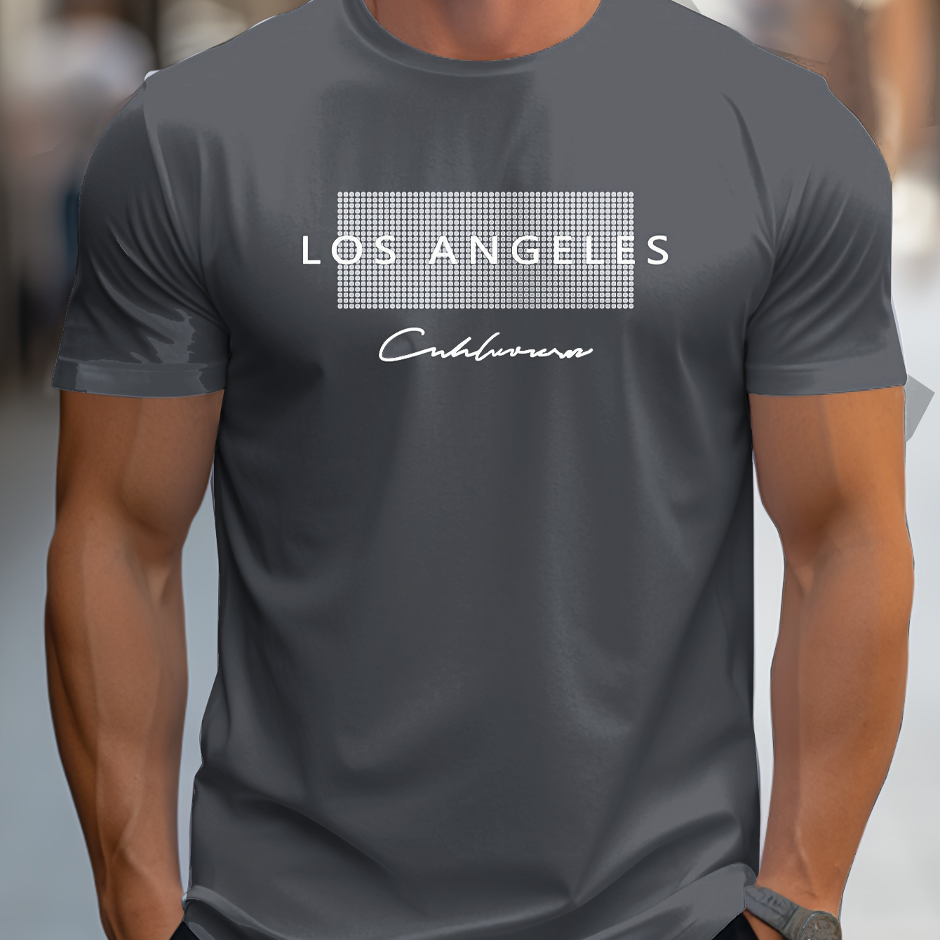 Los Angeles Pattern 3D Print   - Street Fashion Los Angeles ulasan dan harga