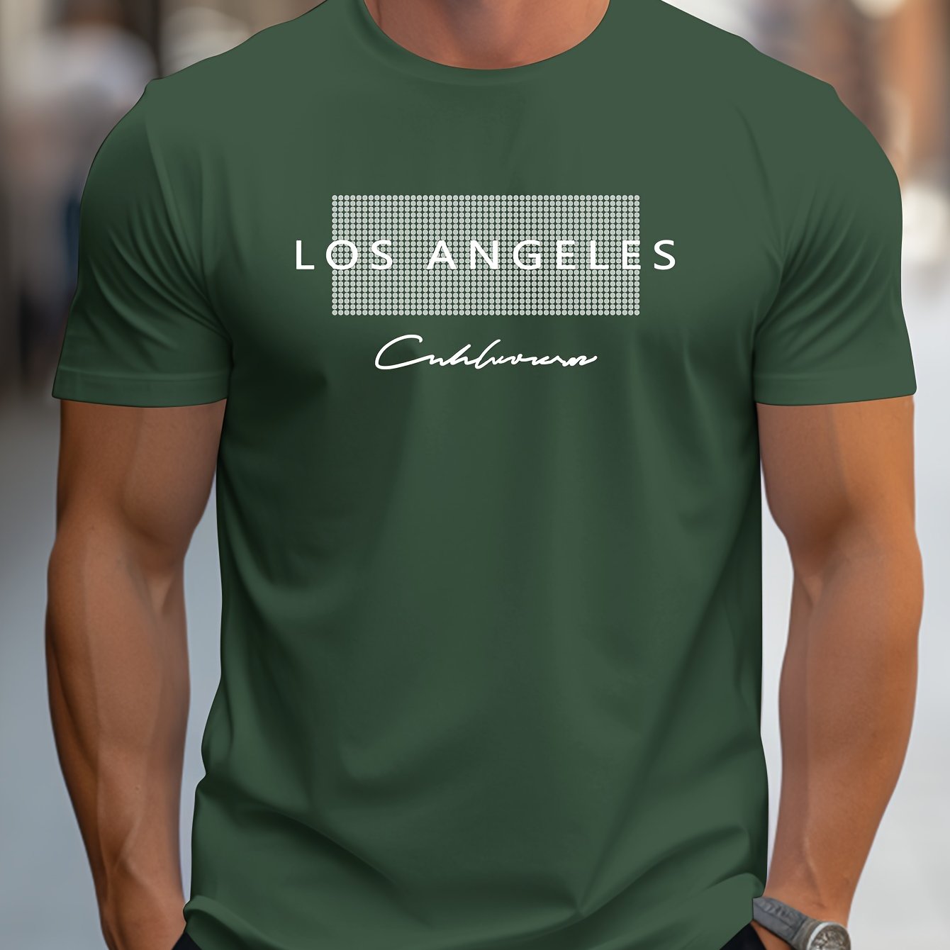 Los Angeles Pattern 3D Print   - Street Fashion Los Angeles ulasan dan harga