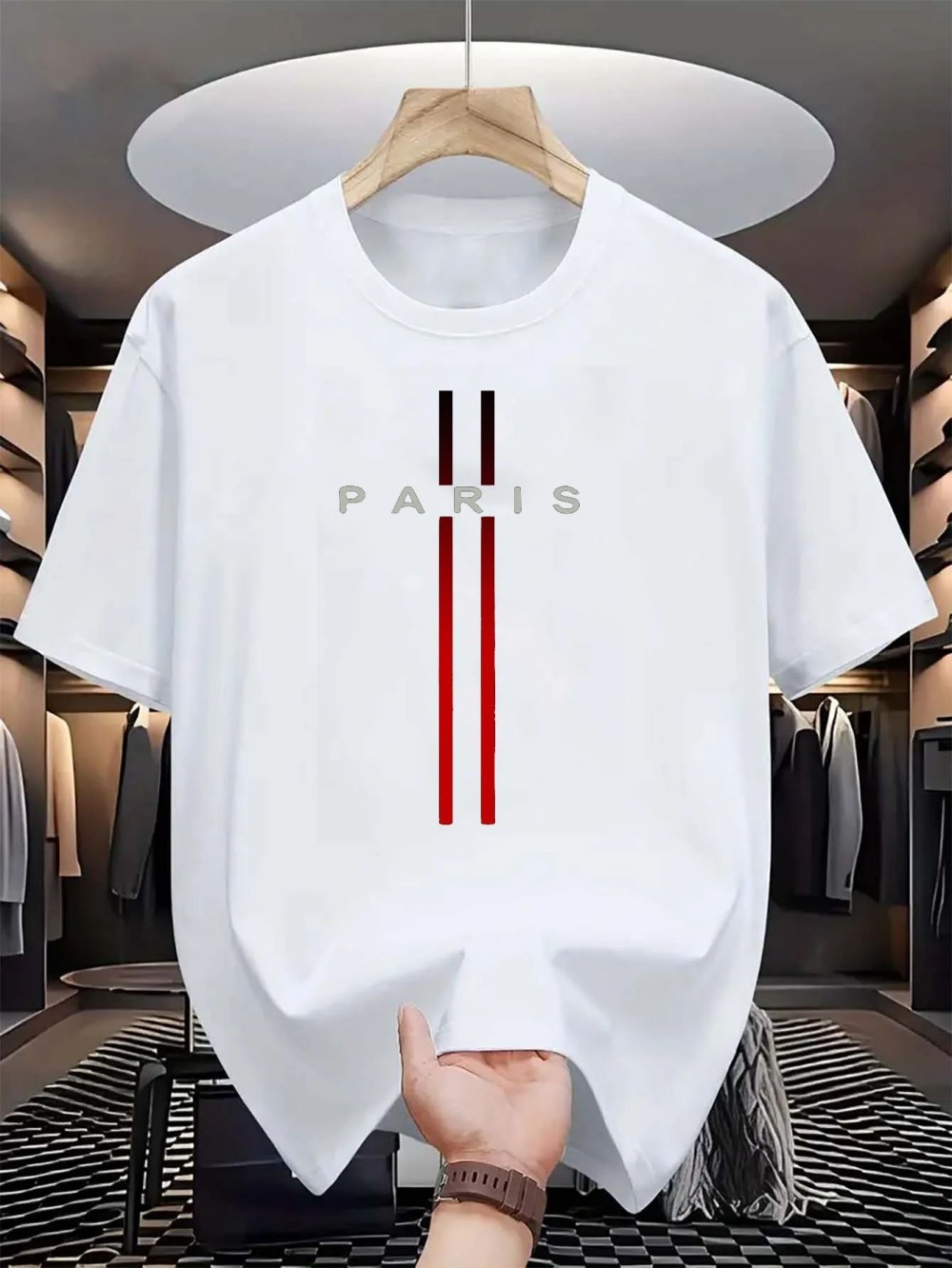 Paris Letter 3D print sport Qu - Street Fashion In Paris ulasan dan harga