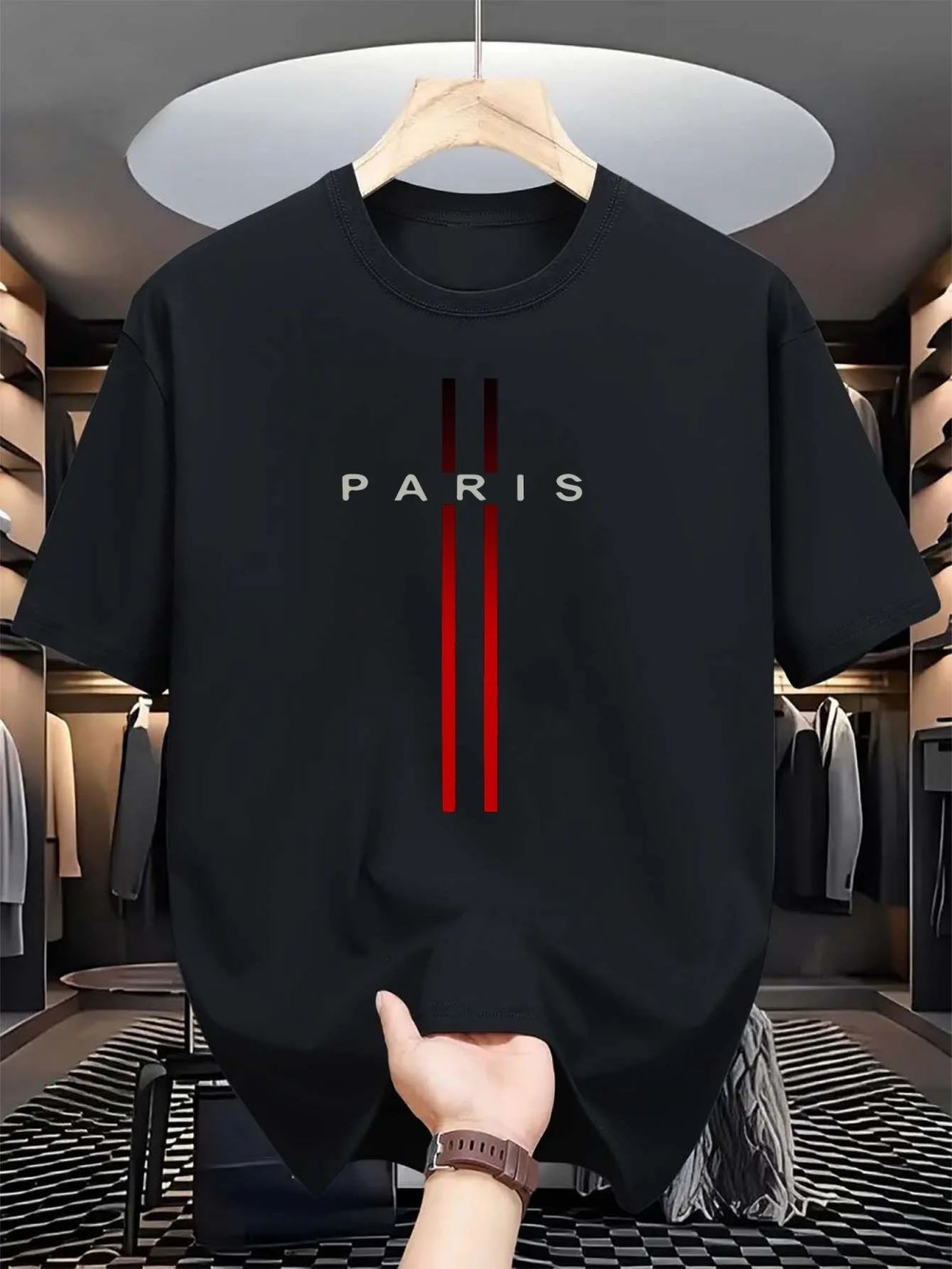 Paris Letter 3D print sport Qu - Street Fashion In Paris ulasan dan harga