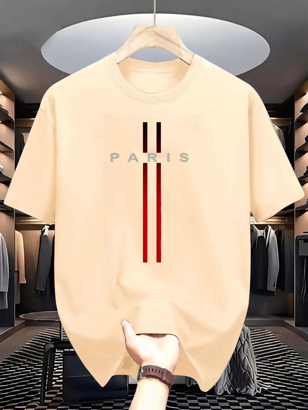 Paris Letter 3D print sport Qu - Street Fashion In Paris ulasan dan harga