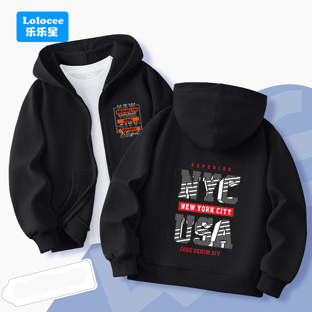 NEW YORK USA Letter Boys' Hood - Street Fashion In New York ulasan dan harga