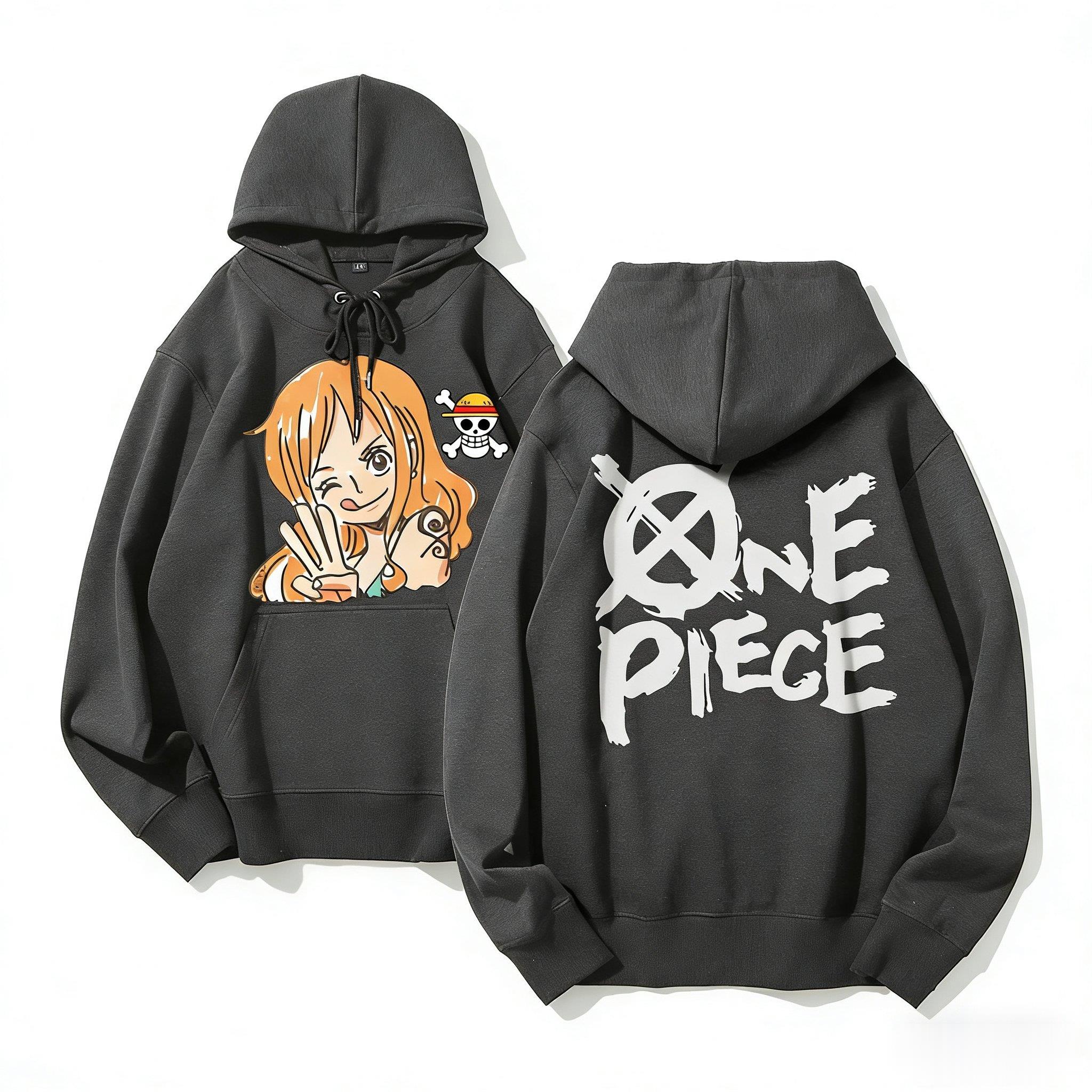One Piece Nami Anime Hoodie Me - Graphic Hoodie Streetwear ulasan dan harga