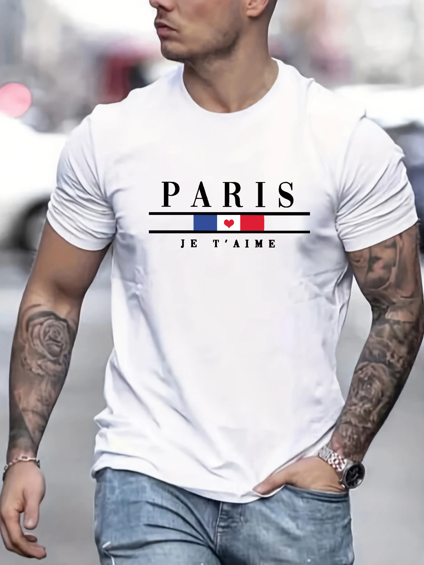 Men's Summer 100% Pure Cotton  - Street Fashion In Paris ulasan dan harga