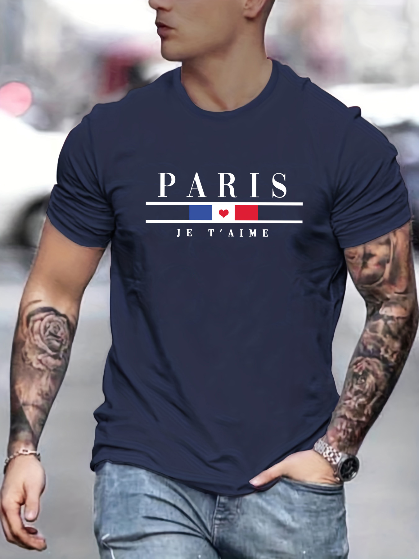 Men's Summer 100% Pure Cotton  - Street Fashion In Paris ulasan dan harga