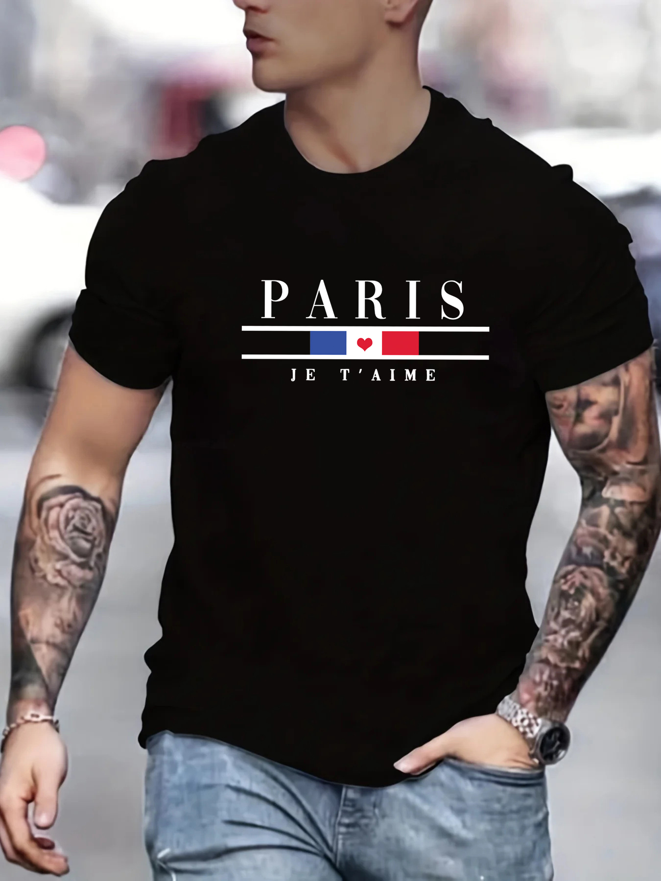 Men's Summer 100% Pure Cotton  - Street Fashion In Paris ulasan dan harga