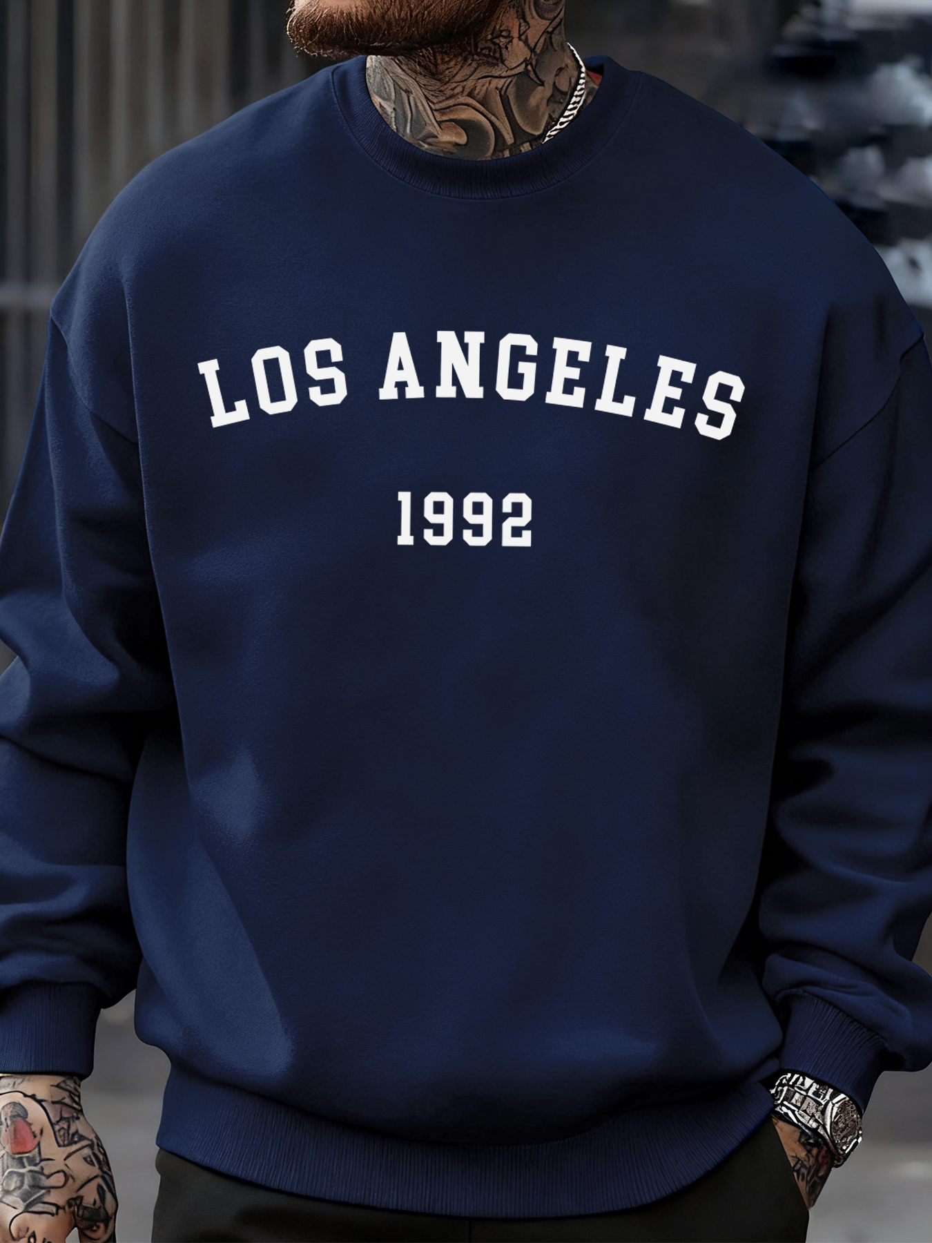 Los Angeles 1992 Letter Print  - Street Fashion Los Angeles ulasan dan harga