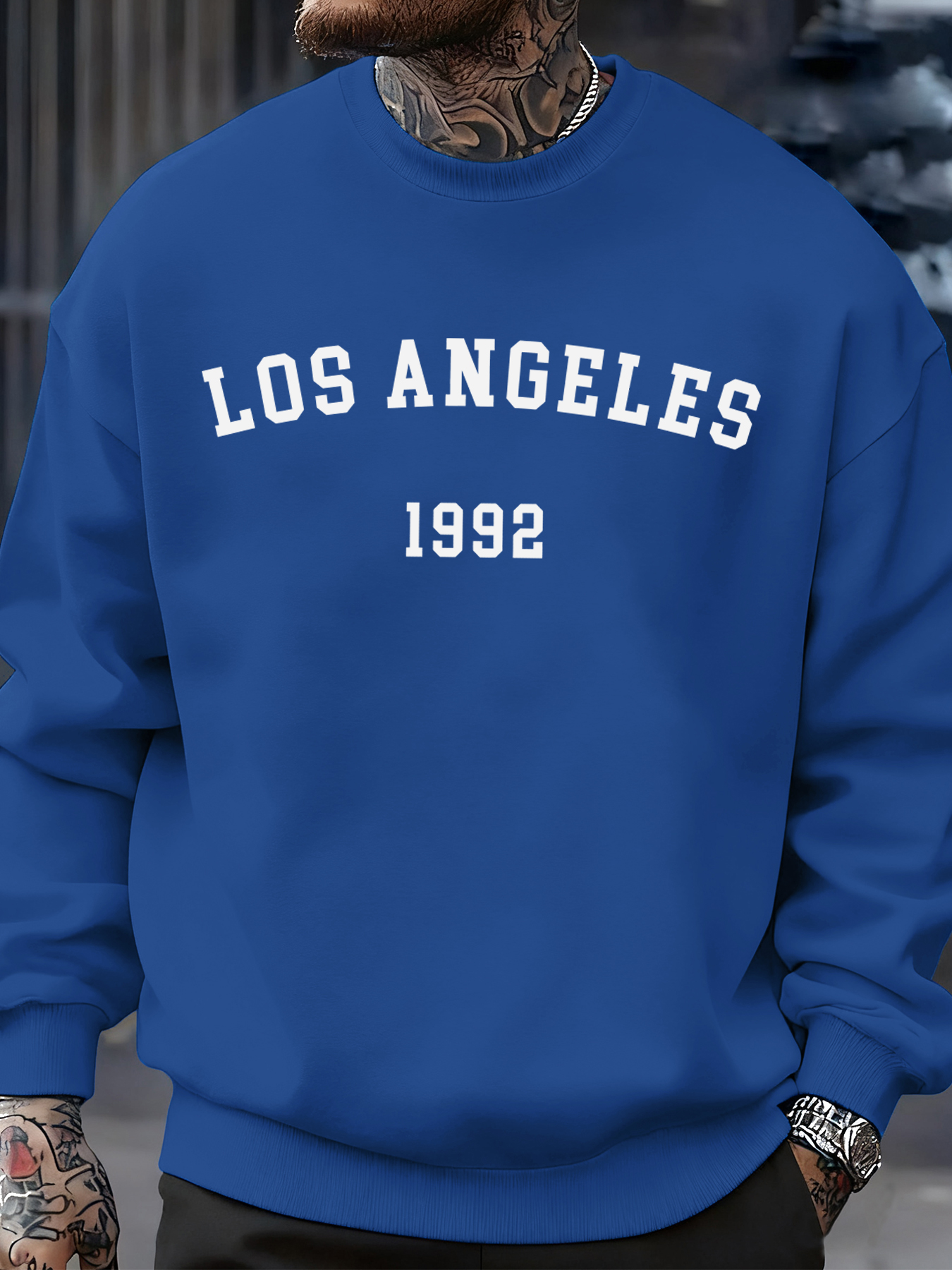 Los Angeles 1992 Letter Print  - Street Fashion Los Angeles ulasan dan harga