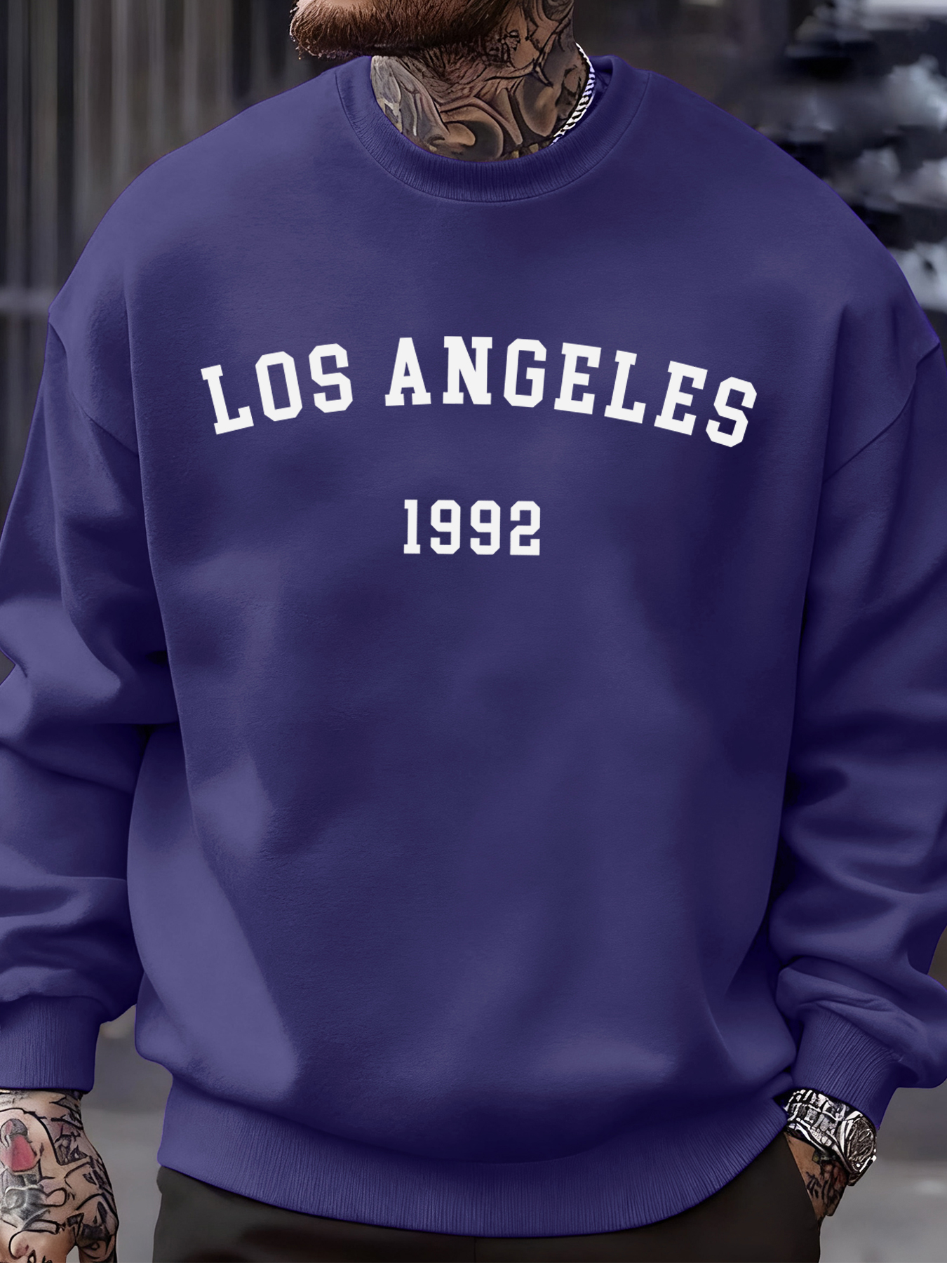 Los Angeles 1992 Letter Print  - Street Fashion Los Angeles ulasan dan harga