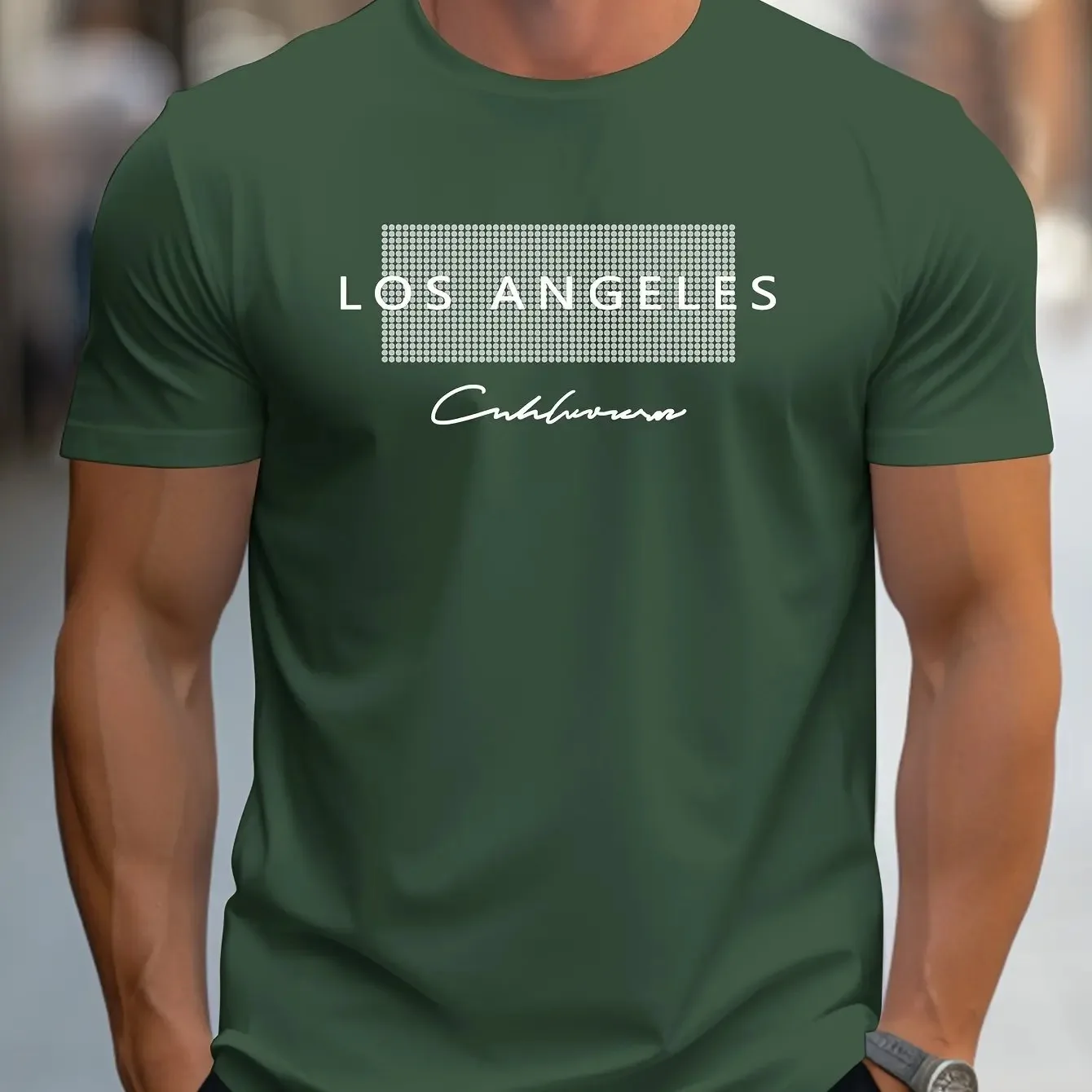Summer Men's Casual Loose T-sh - Street Fashion Los Angeles ulasan dan harga