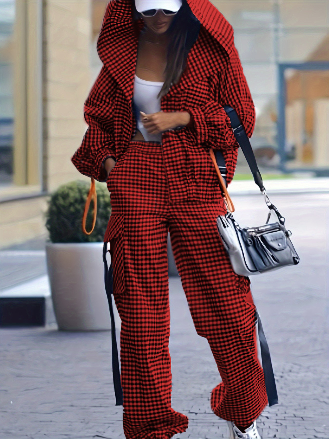 Spring Autumn Casual Plaid Pri - Street Fashion Jacket ulasan dan harga