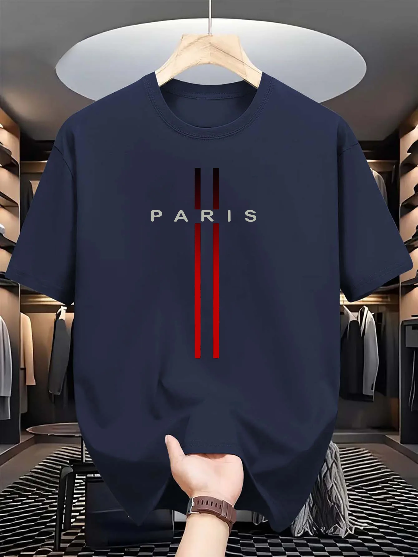Men's 100% pure cotton summer  - Street Fashion In Paris ulasan dan harga