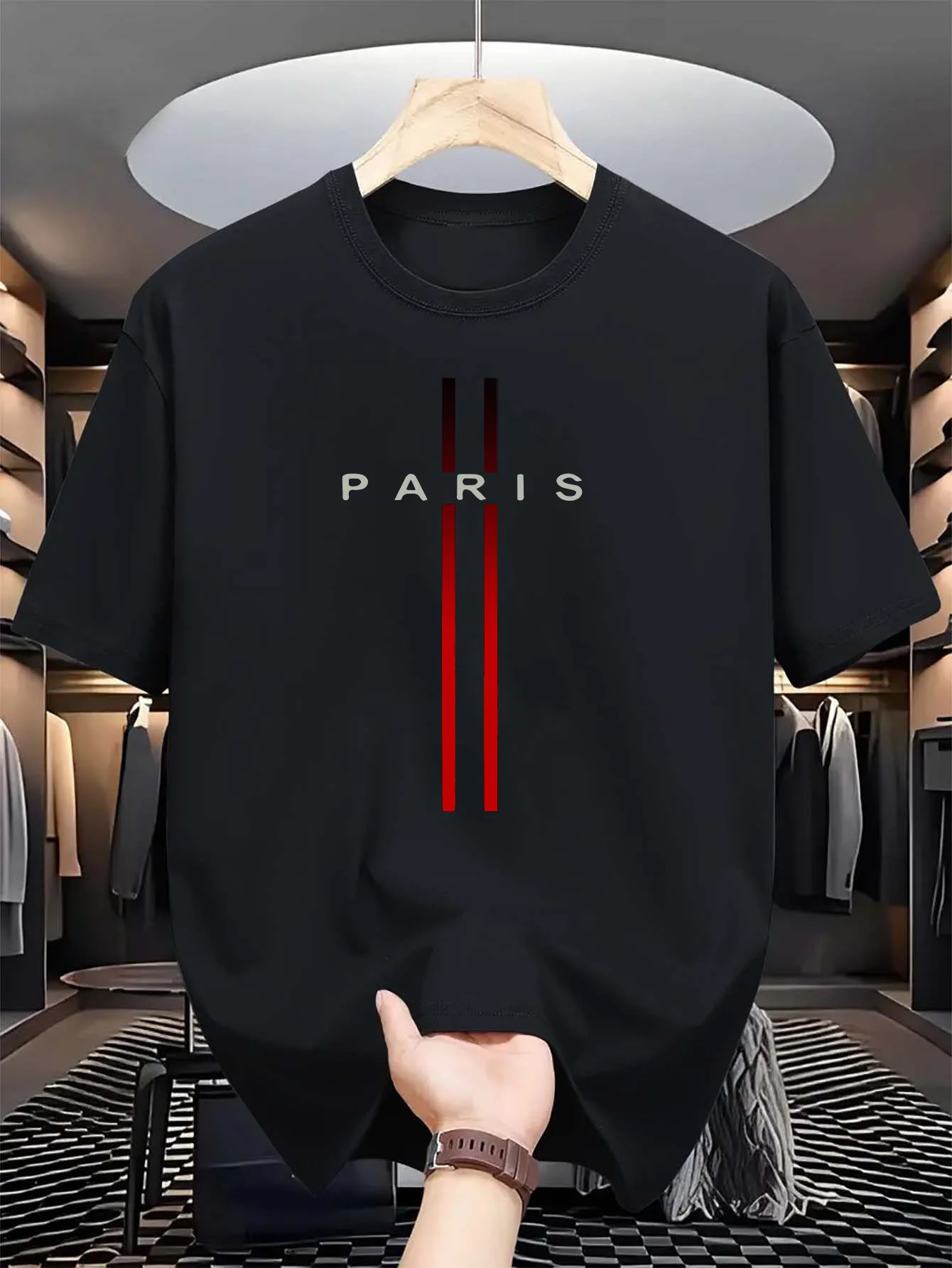 Men's 100% pure cotton summer  - Street Fashion In Paris ulasan dan harga