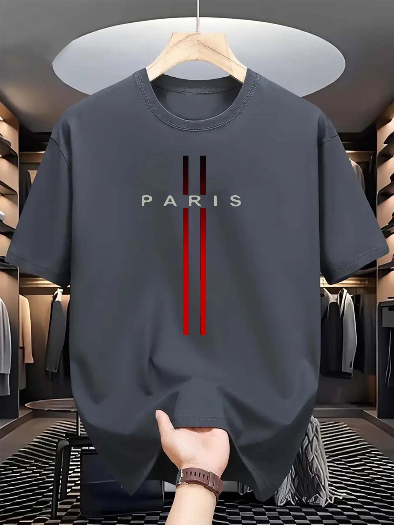 Men's 100% pure cotton summer  - Street Fashion In Paris ulasan dan harga