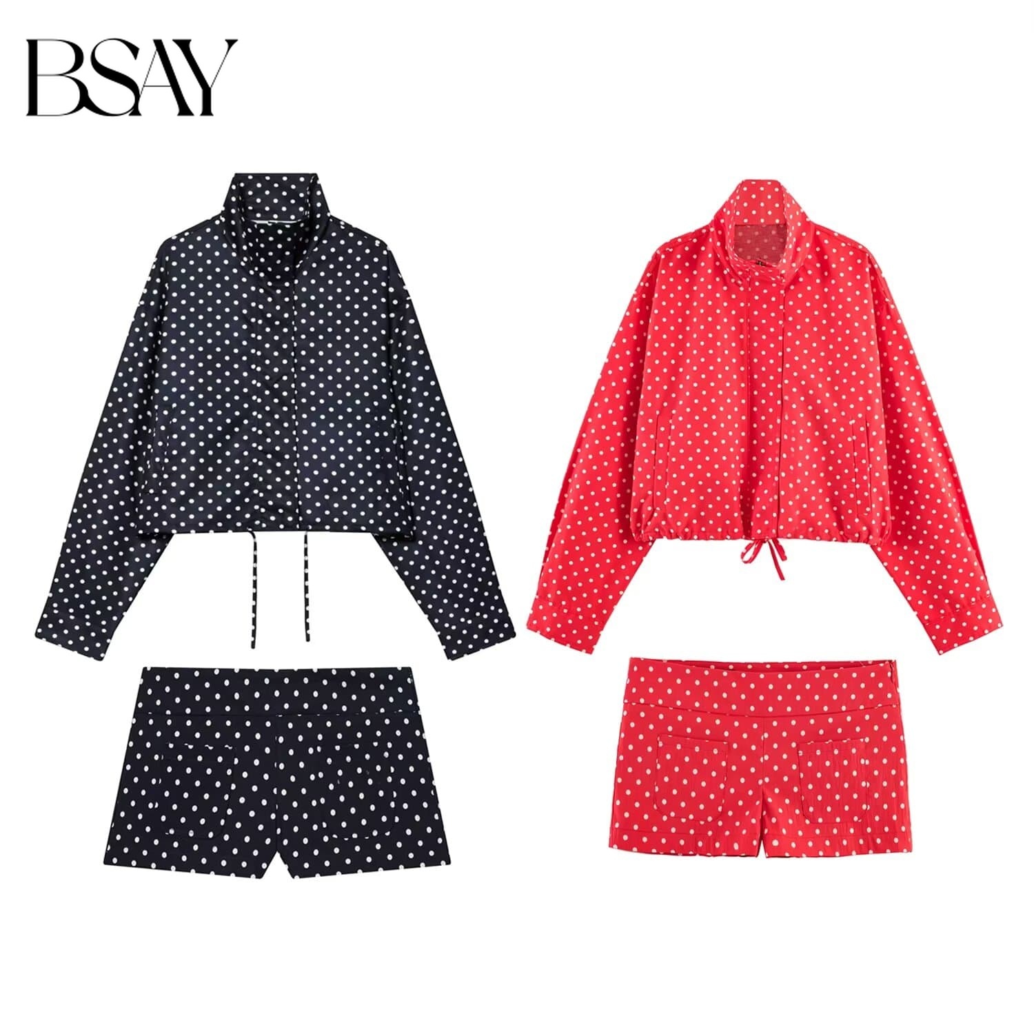 BSAY Casual 2 Pcs Set Tracksui - Street Fashion Jacket ulasan dan harga