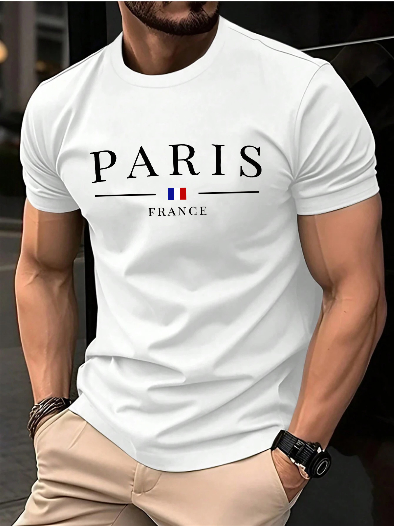 Summer men's 100% pure cotton  - Street Fashion In Paris ulasan dan harga