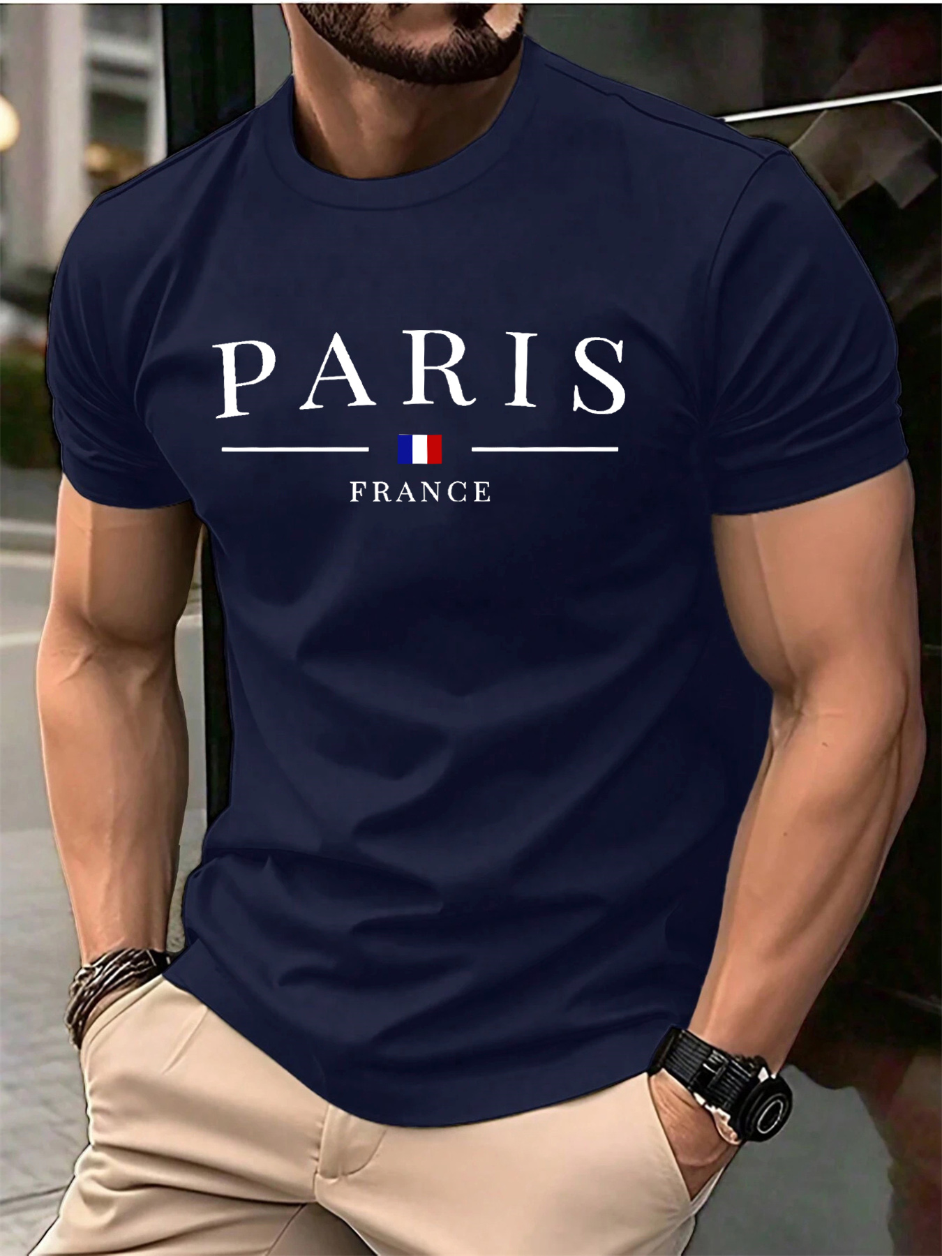 Summer men's 100% pure cotton  - Street Fashion In Paris ulasan dan harga