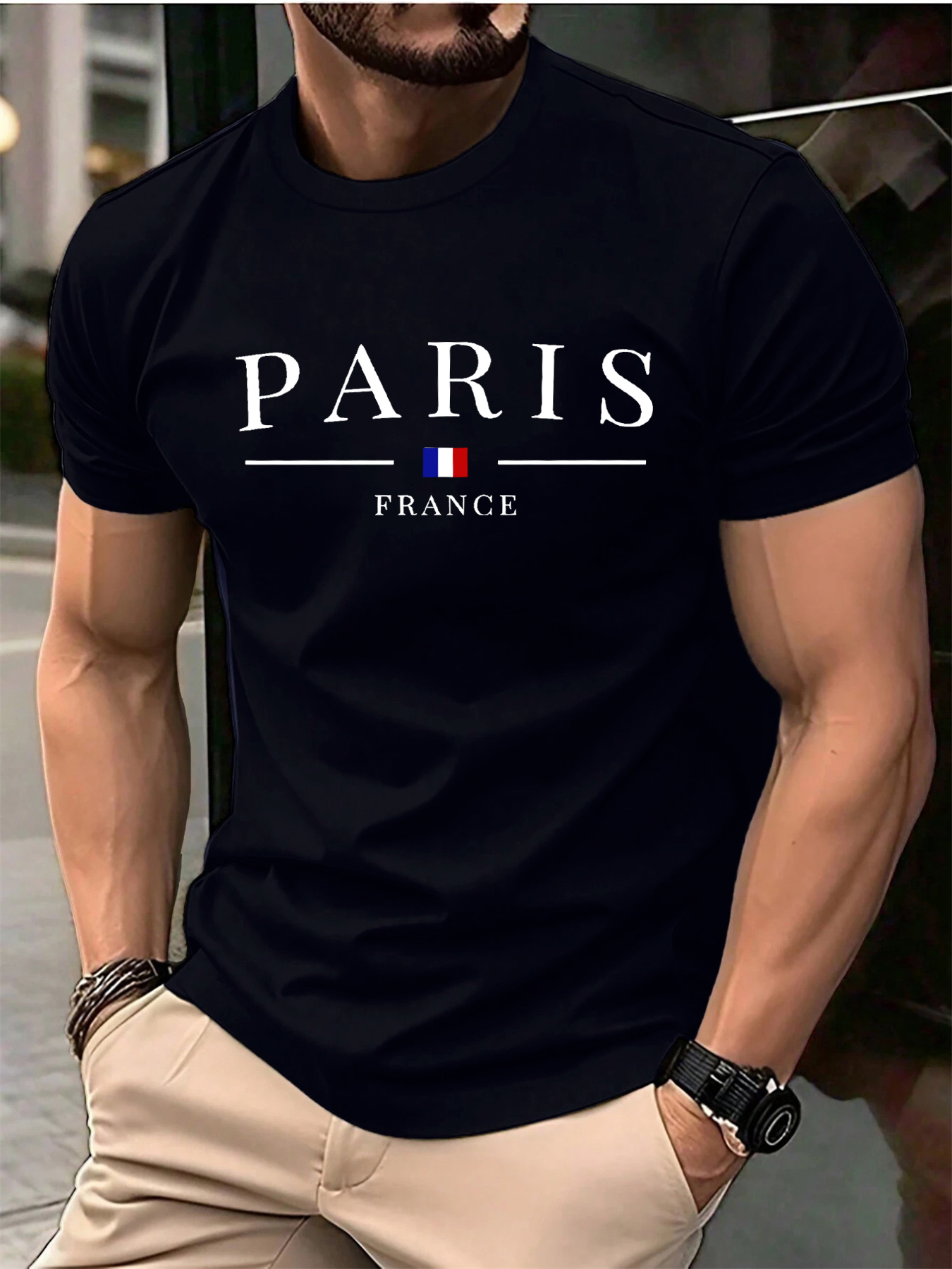 Summer men's 100% pure cotton  - Street Fashion In Paris ulasan dan harga