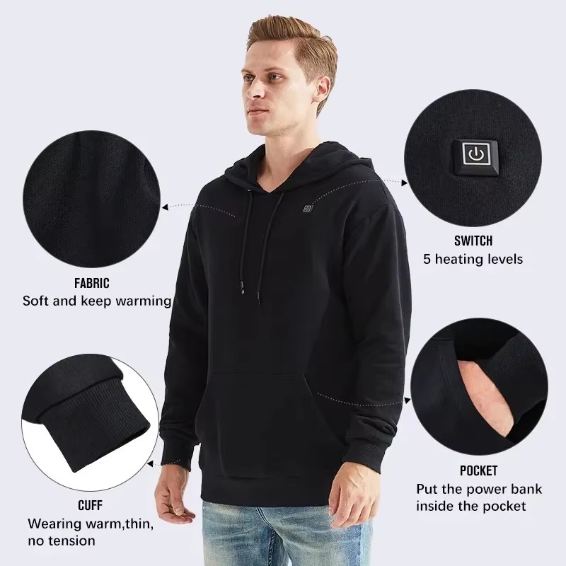 Women USB Heating Hoodies men  - Street Fashion Jacket ulasan dan harga