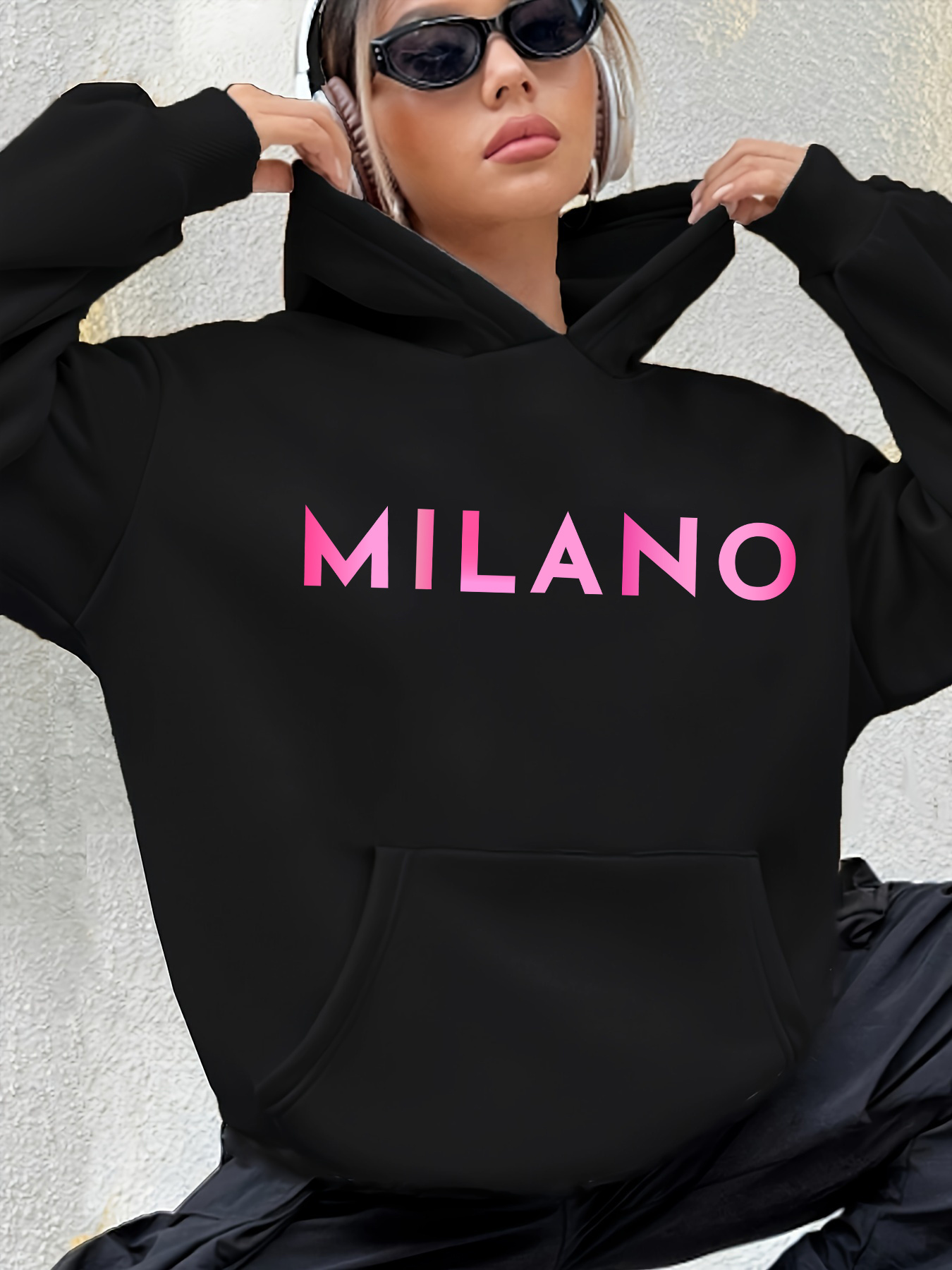 Women's MILANO Print Sweatshir - Street Fashion Milano ulasan dan harga