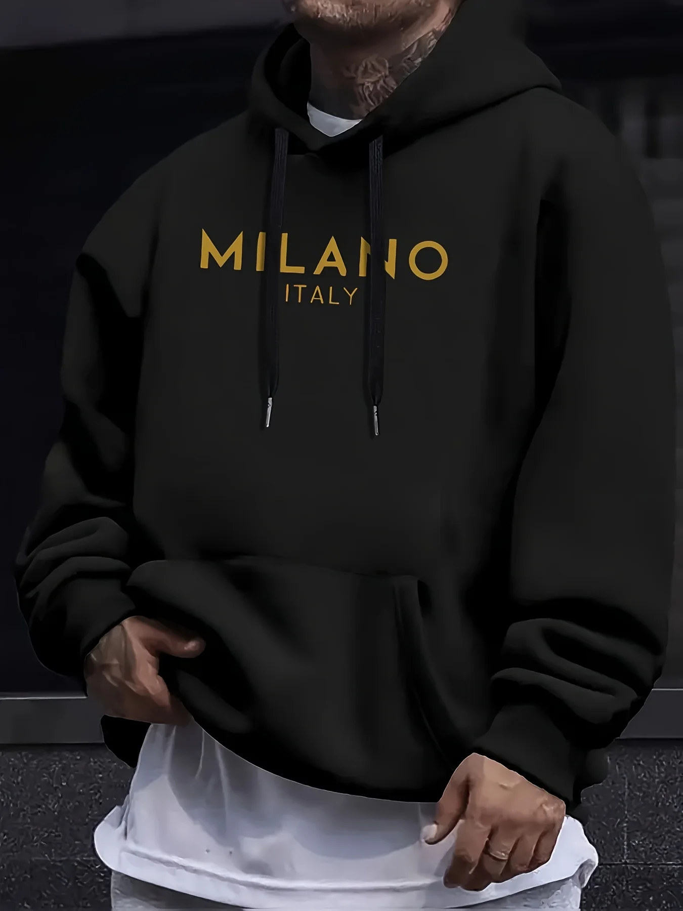 Autumn and winter hooded sweat - Street Fashion Milano ulasan dan harga
