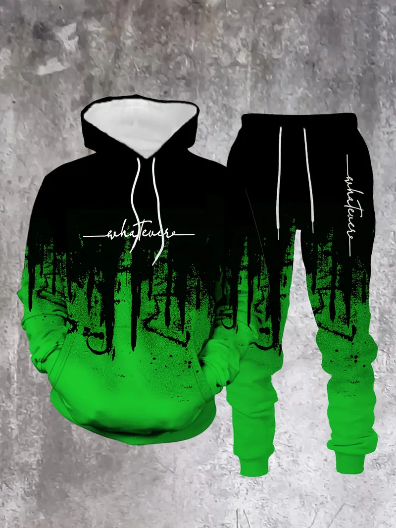 Gradient Color Paris Tracksuit - Street Fashion In Paris ulasan dan harga