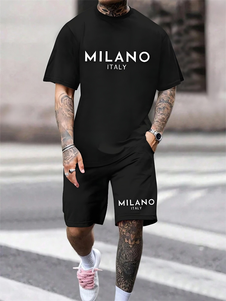 Two-piece Milano Print Men's S - Street Fashion Milano ulasan dan harga