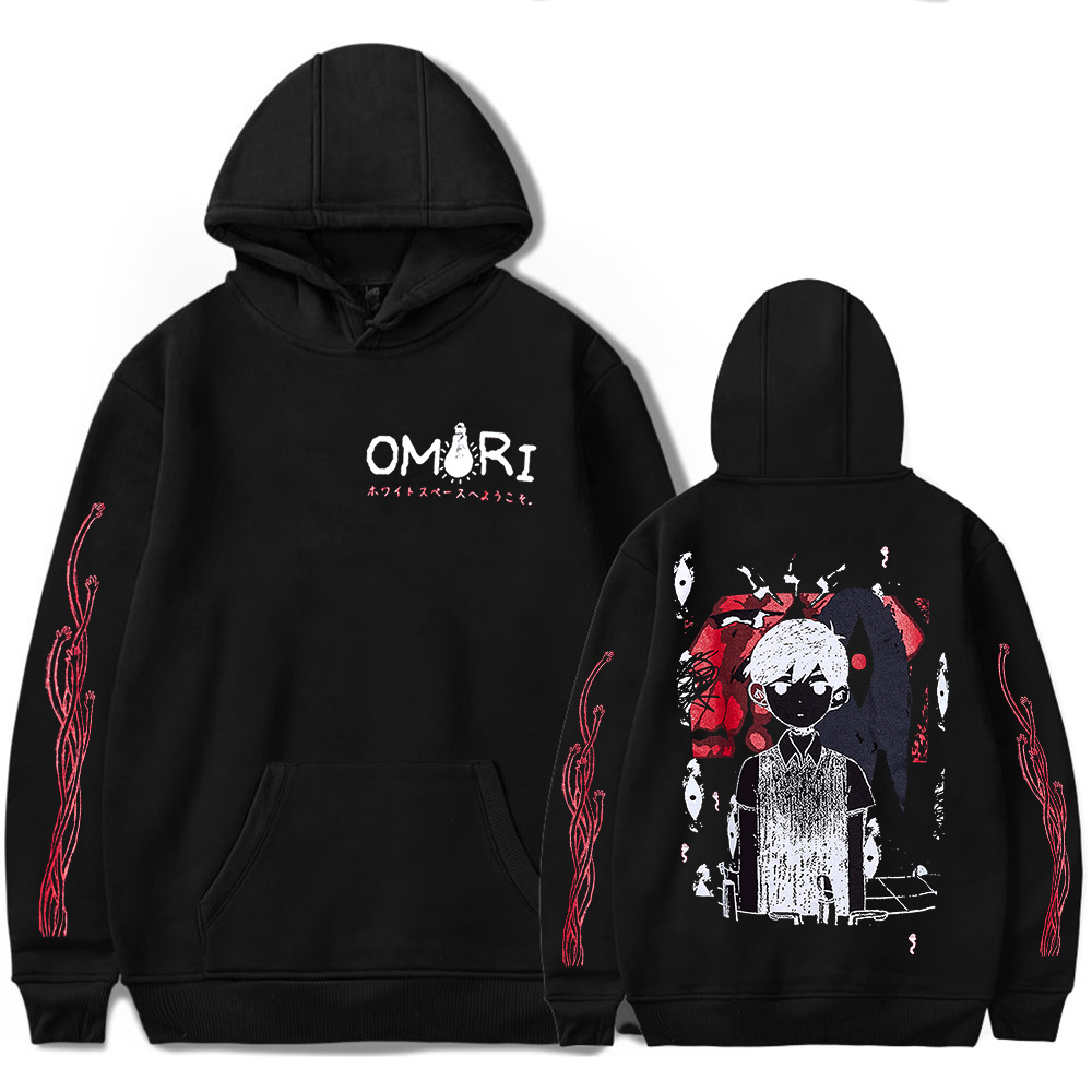 2023 Omori Red Space Hoodie Me - Graphic Hoodie Streetwear ulasan dan harga