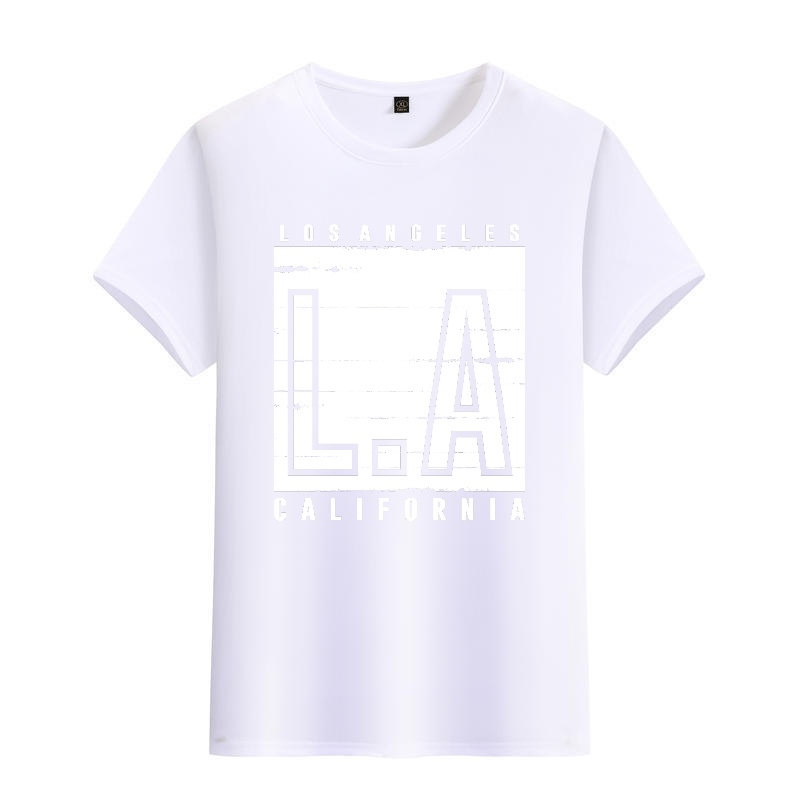 Men's Black Round-Neck Short-S - Street Fashion Los Angeles ulasan dan harga